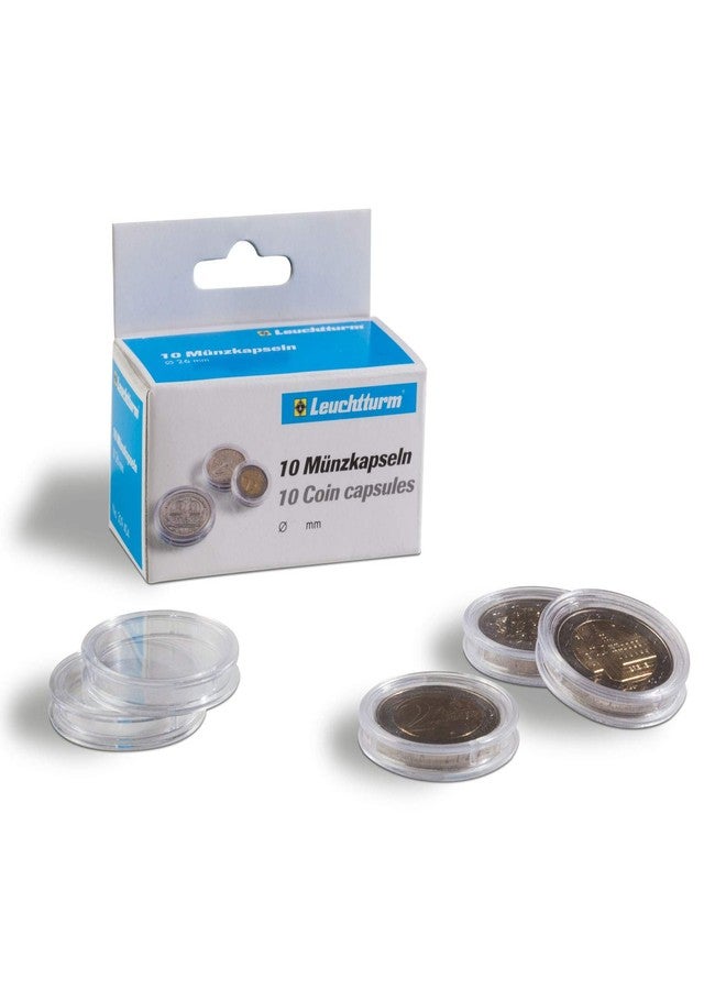 Leuchtturm lighthouse coin capsules inner diameter 21.5 mm - 10 per pack- Multi color - Image 1
